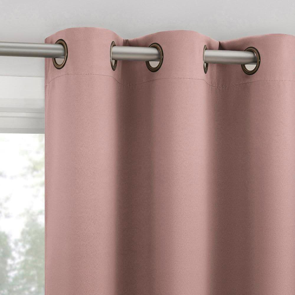 Sheridan Magnetic Closure Mauve Layered 40 in. W x 95 in. L Grommet 100% Blackout Curtain (Set of 2) price history on PriceWatchPro