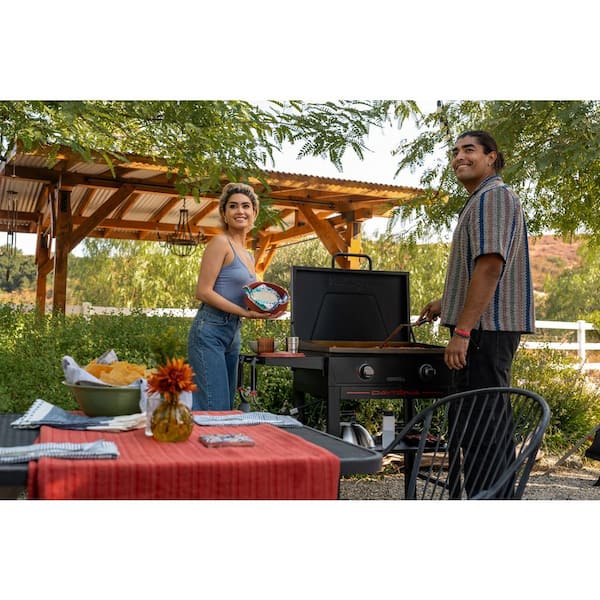 Nexgrill Daytona 2 Burner Propane Gas Griddle in Black with PVC
