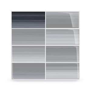 Late Night Glass Tile for Kitchen Backsplash and Showers - 3 in. x 6 in. Tile Sample