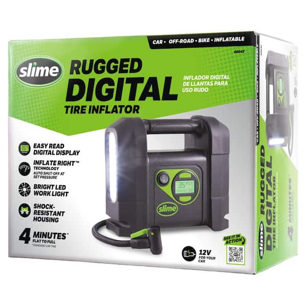 Slime Rugged Digital Tire Inflator Inflate Right - 40047 Slime Rugged Digital Tire Inflator Inflate Right - 40047
