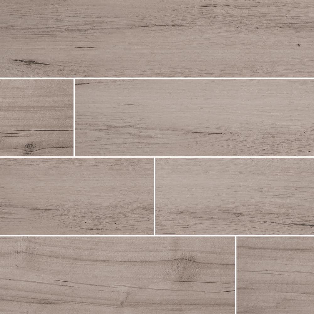 Arbor Fog 6 in. x 36 in. Matte Porcelain Wood Look Floor and Wall Tile (60 Cases/900 sq. ft./Pallet) price history on PriceWatchPro