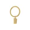 Home Decorators Collection Gold Steel Curtain Rings with Clips (Set of 10) URCH888002