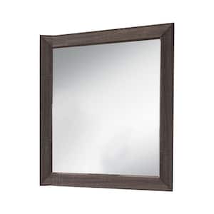 SignatureHome Finish Brown Material Wood Dresser Mirror Frame Only Not include Dresser Size: 1"W x 41"L x 39"H