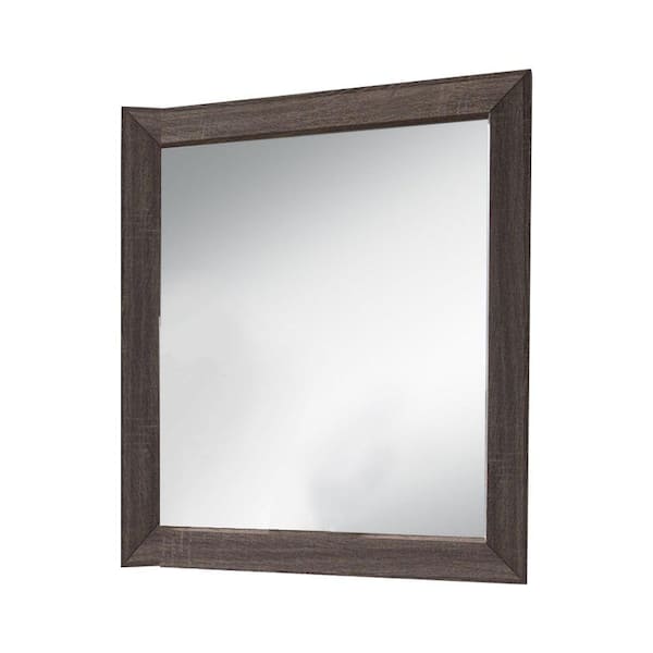 SignatureHome Finish Brown Material Wood Dresser Mirror Frame Only Not include Dresser Size: 1"W x 41"L x 39"H