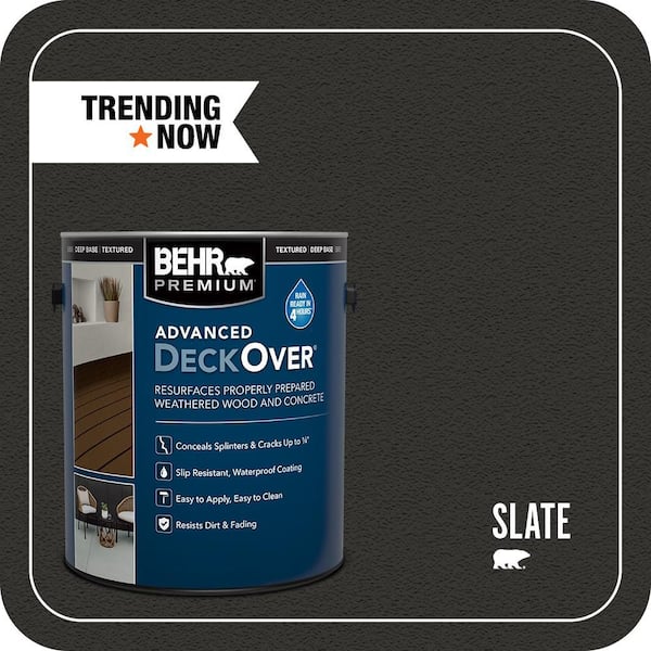 1 gal. #SC-102 Slate Textured Solid Color Exterior Wood and Concrete Coating