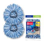 EasyWring RinseClean Spin Mop Microfiber Mop Head Refill (2-Pack)