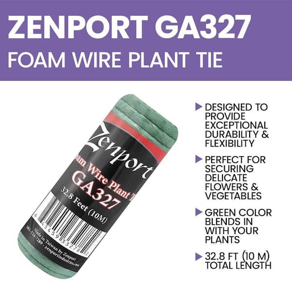 GreenMeInfo ZENPORT Foam Wire Plant Tie GA327 - The Home Depot