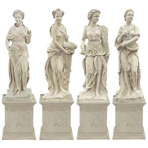 27 in. H The 4 Goddesses of the Seasons: All Seasons Statues with Plinths