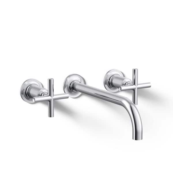 KOHLER Purist 2-Handle Bathroom Sink Trim Kit in Polished Chrome (Valve Not Included)