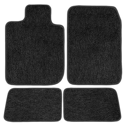 halfords 6pc black floor mat set