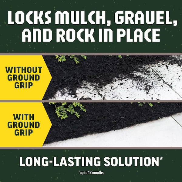 Ground Grip 1 Gal. Ready to Use Outdoor Mulch and Rock Glue for Landscaping