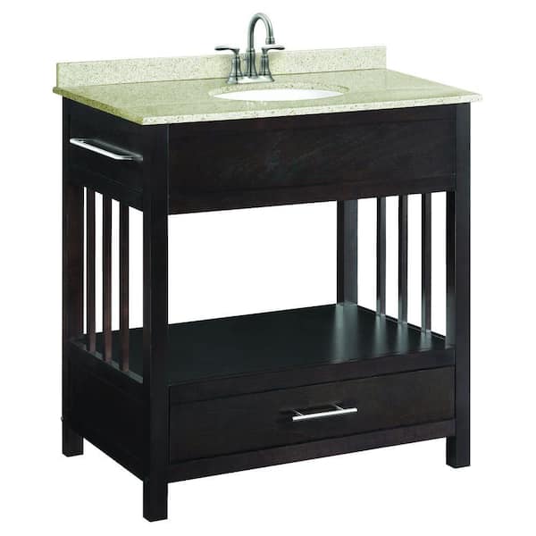Design House Ventura 30 in. W x 21 in. D Console Unassembled Vanity Cabinet Only in Espresso
