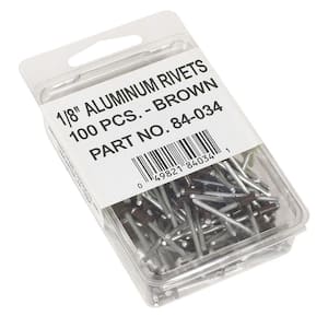 1/8 in. Brown Aluminum Rivets (100-Pack)