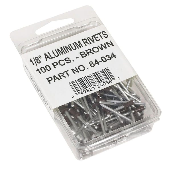 Amerimax Home Products 1/8 in. Brown Aluminum Rivets (100-Pack)