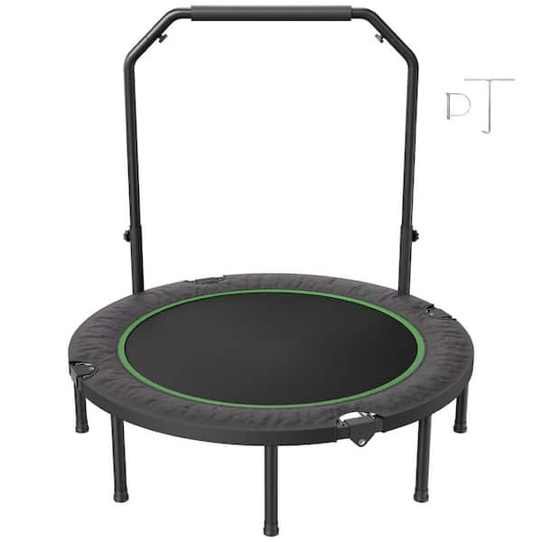 SKYSHALO Foldable Mini Trampoline, 52 in. Fitness Rebounder, Max Load 450lbs. Exercise Trampoline, Stable & Quiet Trampoline