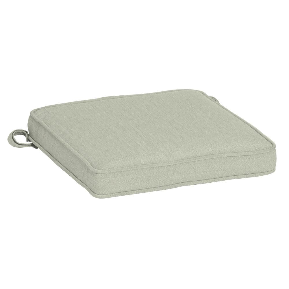 Arden Selections Oasis 15 in. x 17 in. Rectangle Outdoor Seat Cushion in  Cloud White AM0PF22B-D9Z1 - The Home Depot