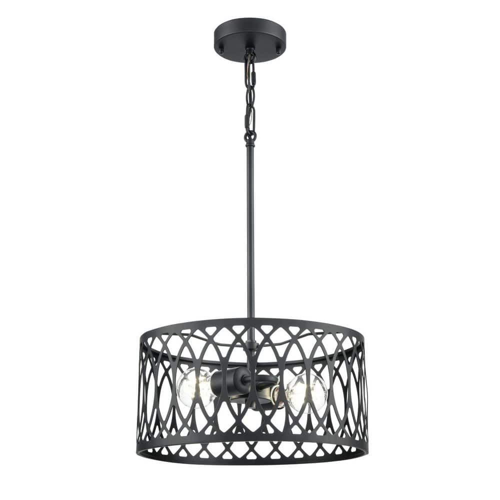 Arelyn 13 inch Wide 2-Light Pendant-Matte Black price history on PriceWatchPro
