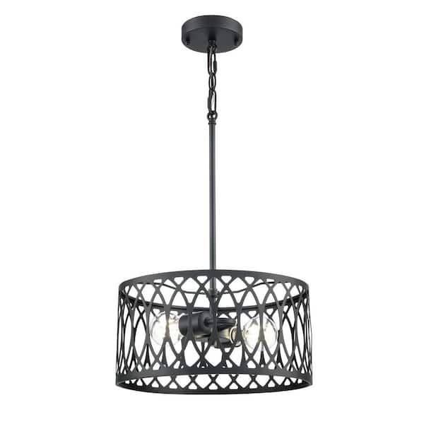 Arelyn 13 inch Wide 2-Light Pendant-Matte Black