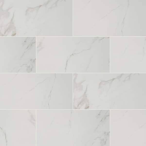 Home Decorators Collection Carrara 12 in. x 24 in. Polished ...