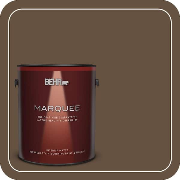 BEHR MARQUEE 1 gal. #ECC-20-3 Hickory Grove Matte Interior Paint & Primer