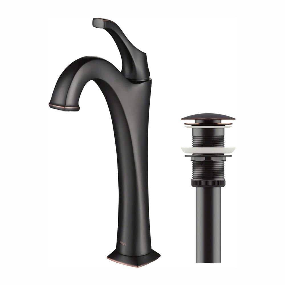 Eco-Friendly Arlo Single Hole Vessel Bathroom Faucet in Oil Rubbed Bronze