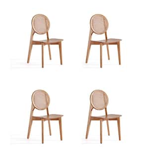 Versailles Nature Cane Round Dining Side Chair (Set of 4)