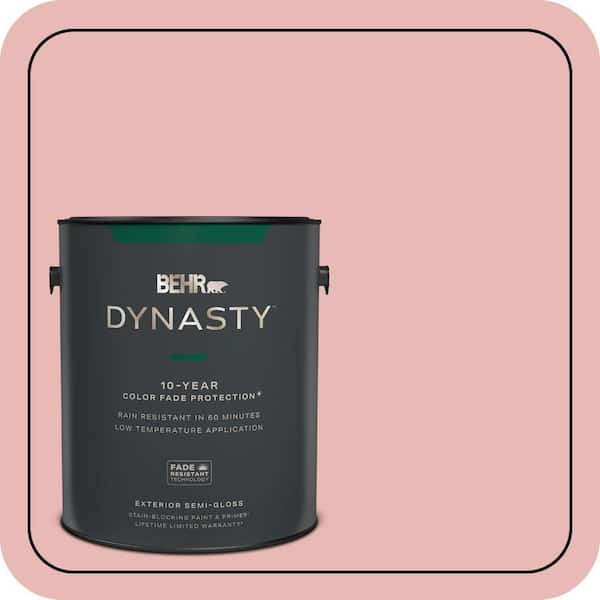 BEHR DYNASTY 1 gal. #MQ4-04 Noble Blush Semi-Gloss Exterior Stain-Blocking Paint & Primer