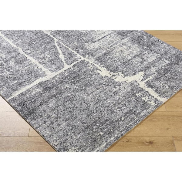 Galey Alix Janek II Modern Abstract Light Gray, 9 ft. x 12 ft.,  Area Rug