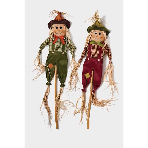 Burlap Scarecrow 80 LED Light Decor Halloween Prop Home Accents 72 in