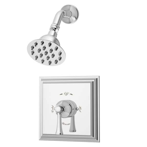 Symmons Canterbury 1-Handle Tub and Shower Faucet Trim Kit in Chrome (Valve Not Included)