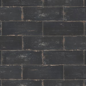 Retro Nero 8-1/4 in. x 23-1/2 in. Porcelain Floor and Wall Tile (11.12 sq. ft./Case)