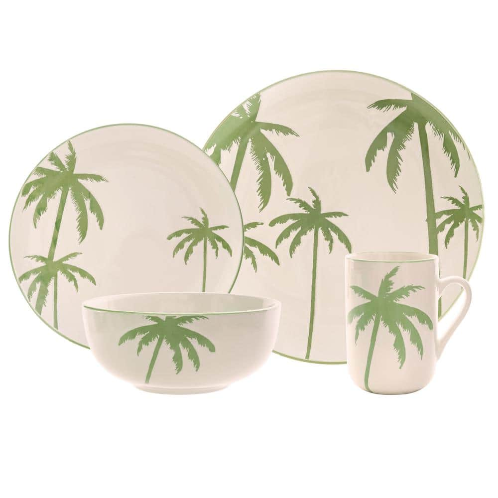 Palm 2024 tree dinnerware