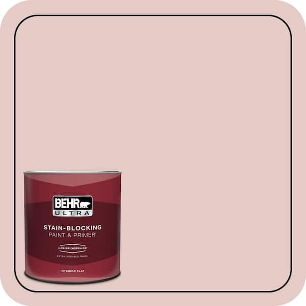 BEHR ULTRA 1 qt. #170E-2 Blush Beige Extra Durable Flat Interior Paint & Primer