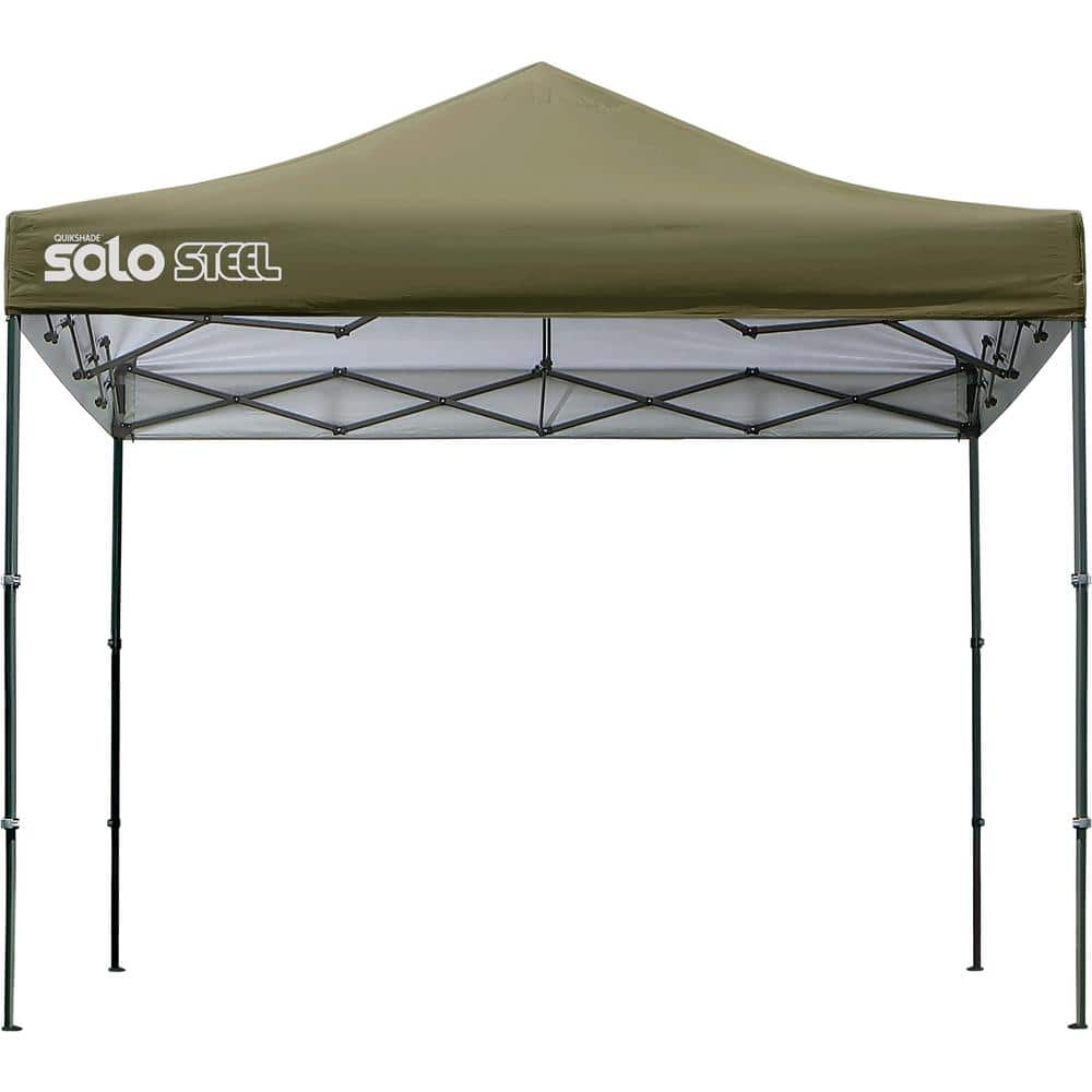 Olive Green 10' x 10' Steel Pop-Up Canopy