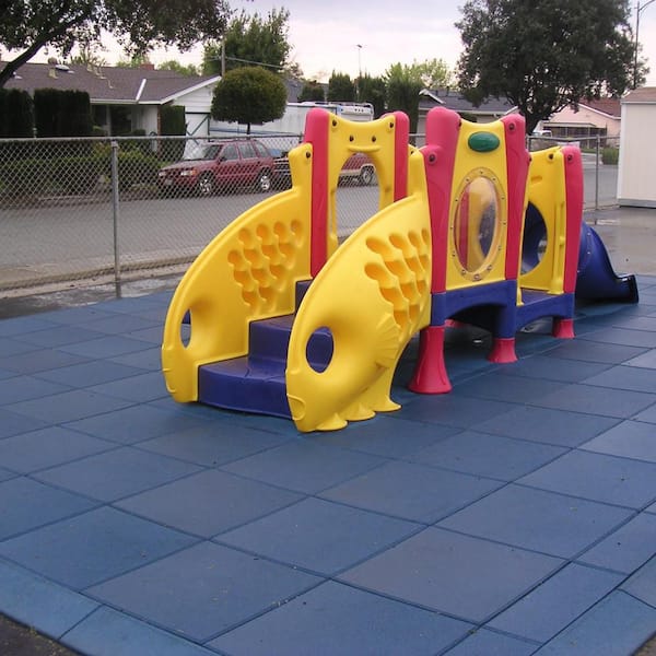 Rubber Playground Tiles Outdoor Mats For Play Area Heavy Duty
