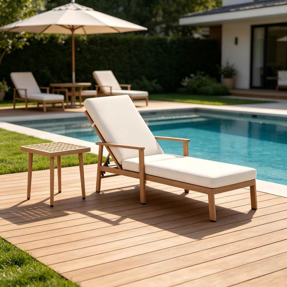 Brown 2--Piece Rust-Proof Aluminum Outdoor Sectional Set with Beige Cushion for Patio & Backyard price history on PriceWatchPro