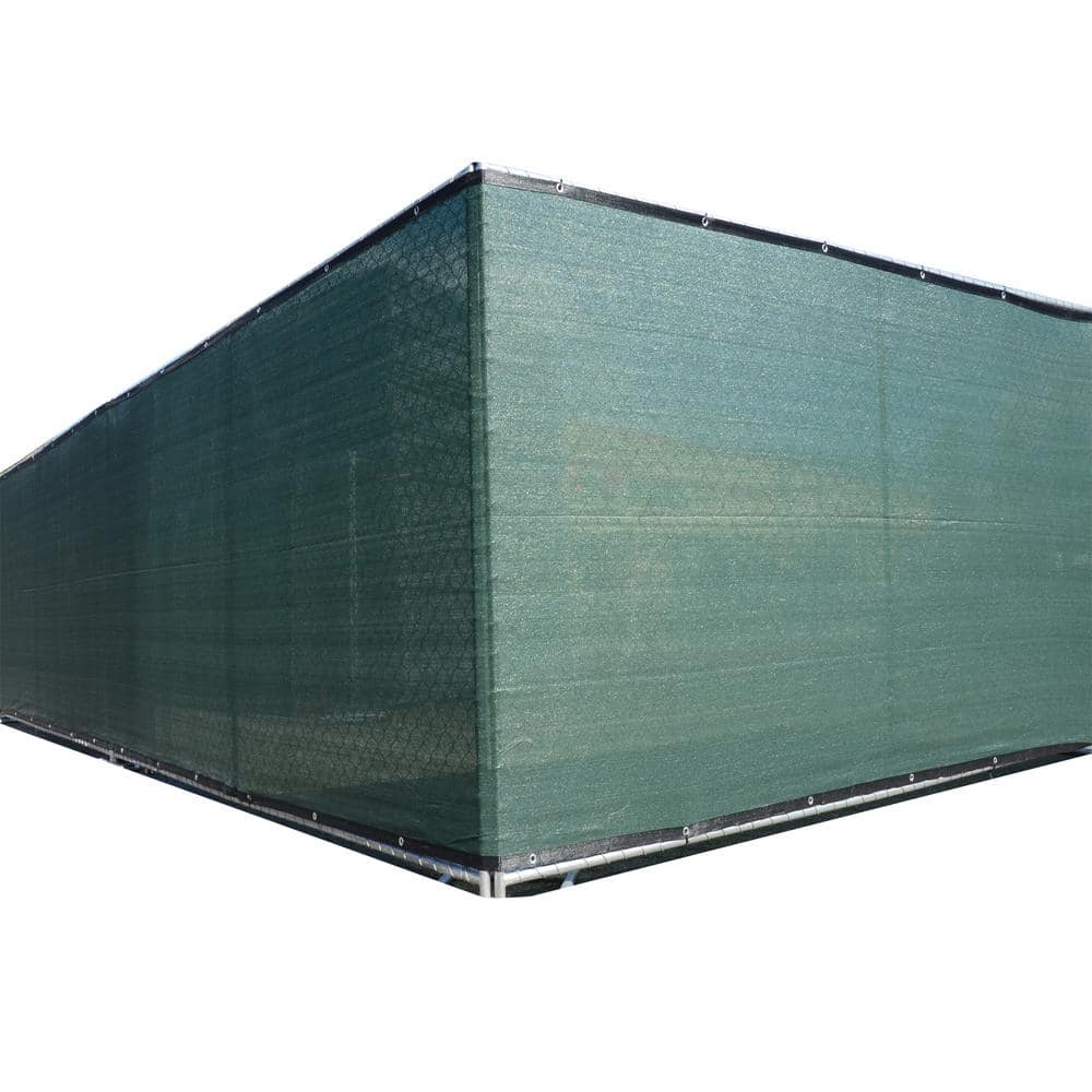Dark Green 50 ft Privacy Fence Screen Netting Mesh