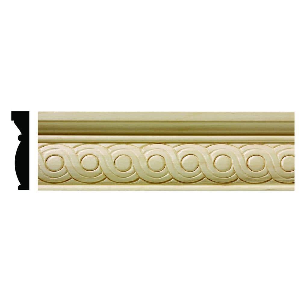 1601 1/2 in. x 2-1/4 in. x 6 in. Hardwood White Unfinished Rondele Large Chair Rail Moulding Sample price history on PriceWatchPro