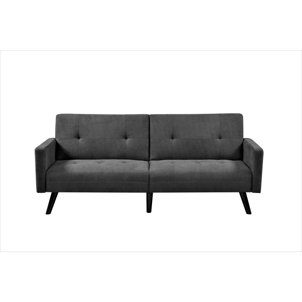 US Pride Furniture Lucas 79 in. Width Dark Grey Fabric Twin Size Sofa