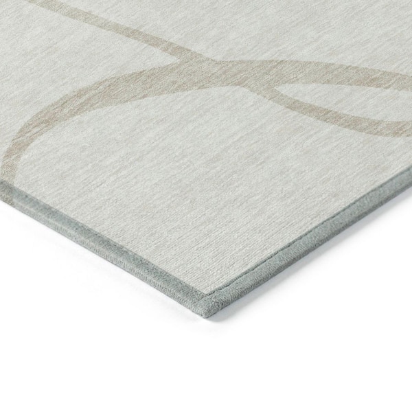 Chantille Machine Washable Indoor/Outdoor Abstract ACN999 Ivory 5 ft. x 7 ft. 6 in. Area Rug