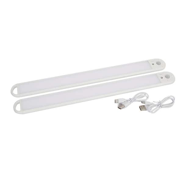 2-PACK 16 x 1.6IN. 200 LUMEN MOTI0N SENSOR DIMMABLE ULTRA THIN BAR LIGHT
