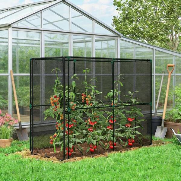 Walk-In Plant Protection Tent,Garden Mesh Plant Cage for