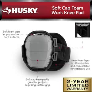 QEP F3 Stabilizer Knee Pads with Memory Foam, Gel Cushion, Neoprene Fabric  Liner and Pen Storage 79642 - The Home Depot
