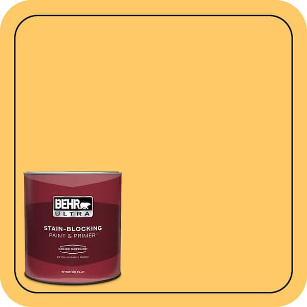 BEHR ULTRA 1 qt. #P270-5 Fuzzy Duckling Extra Durable Flat Interior Paint & Primer