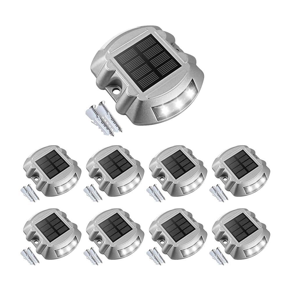 Afoxsos Solar Powered IP67 Waterproof LED Deck and Driveway Lights