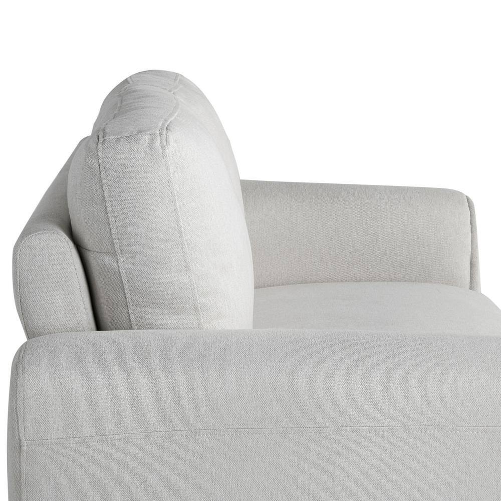 Lifestyle Solutions Alexa Loveseat with Rolled Arms, Oyster Fabric