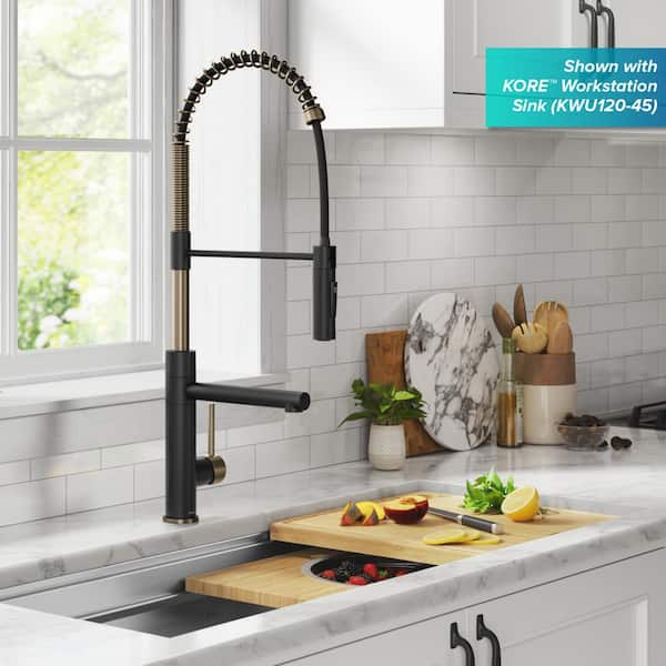 https://images.thdstatic.com/productImages/5a501325-ead3-543b-b9f3-fd30a6d18e61/svn/spot-free-antique-champagne-bronze-matte-black-kraus-pull-down-kitchen-faucets-kpf-1604sfacbmb-40_600.jpg