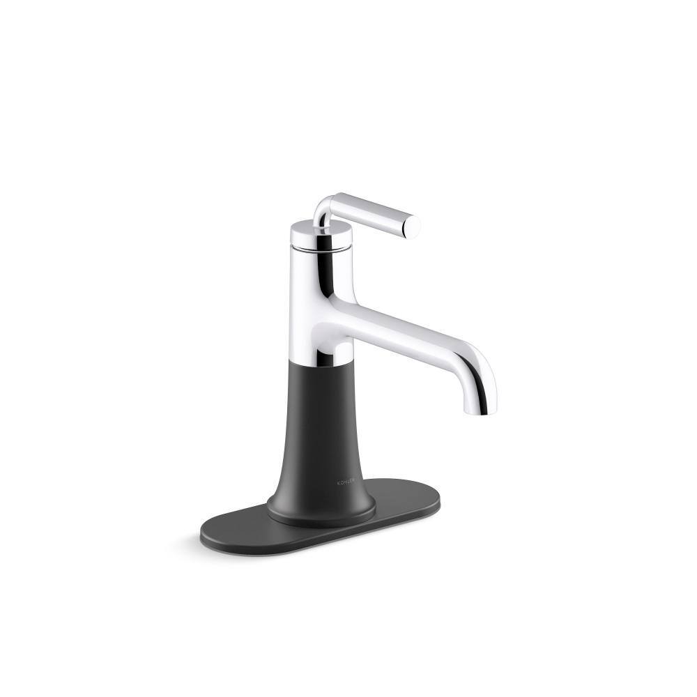 Kohler K-27429-CBL Tone Toilettenpapierhalter – Poliertes Chrom Mit Mattschwarzen Akzenten, Schwenkbar