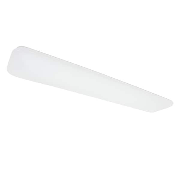 ETI LIGHTING 4 ft. x 10 in. Traditional White LED Flush Mount Ceiling Light 3200LM 40-Watt 3000K 4000K 5000K Dimmable