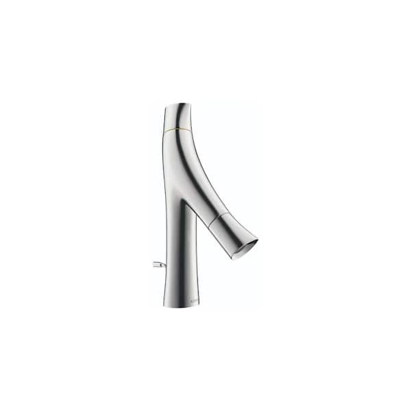 Hansgrohe Starck Organic Single Hole 1-Handle Low-Arc Bathroom Faucet in Chrome without Pop-Up Drain